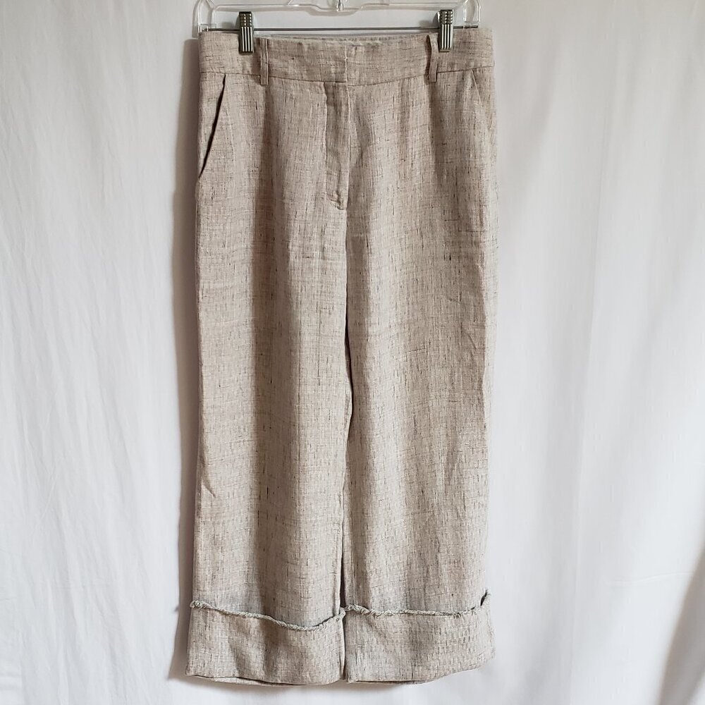 Michelle Farmer - Tan and Pink 100% Cotton Pants.  Size 2